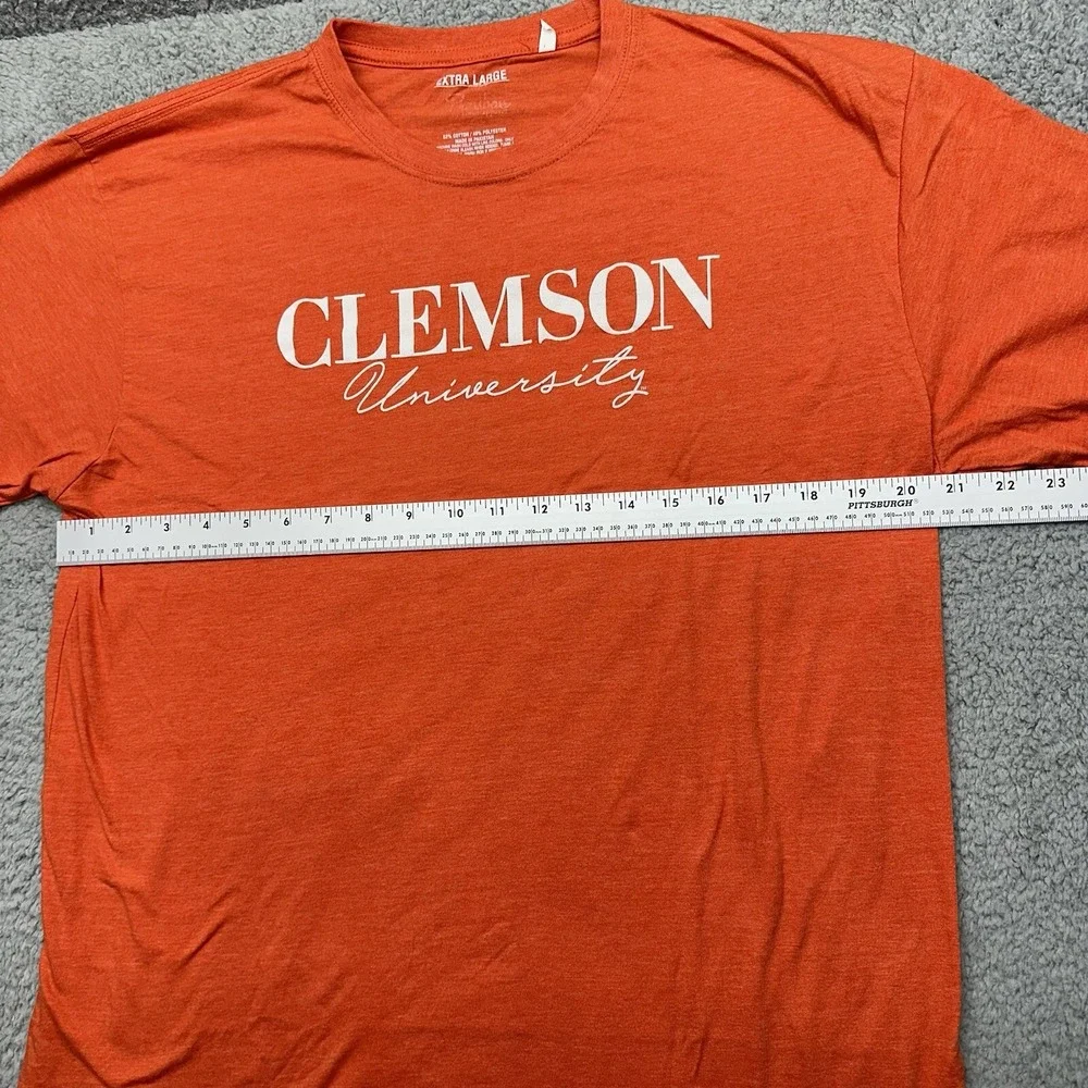 Pressbox PK 8204 Clemson Tigers Womens XL Orange L/S Melange Pine Top Shirt